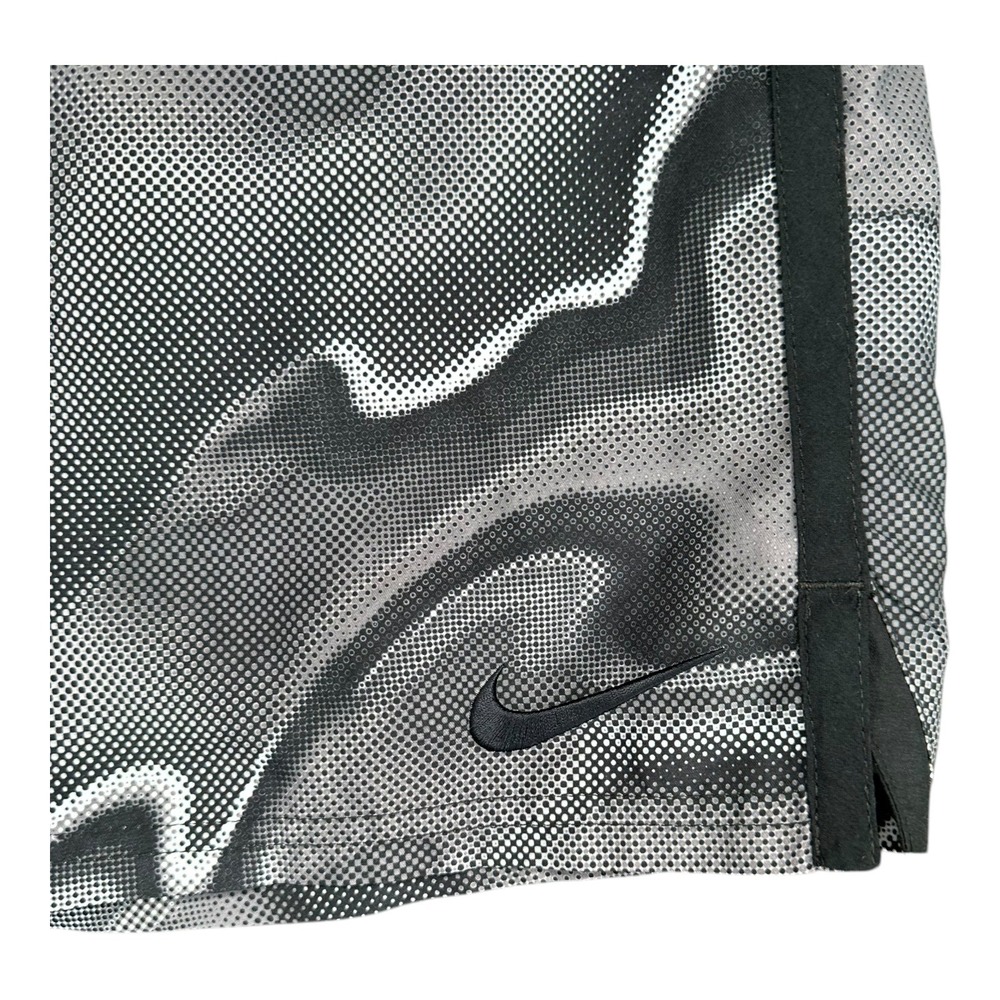 Nike Men's M Medium Gray Black Swirl Swim Trunks Pool Casual - Picture 10 of 16